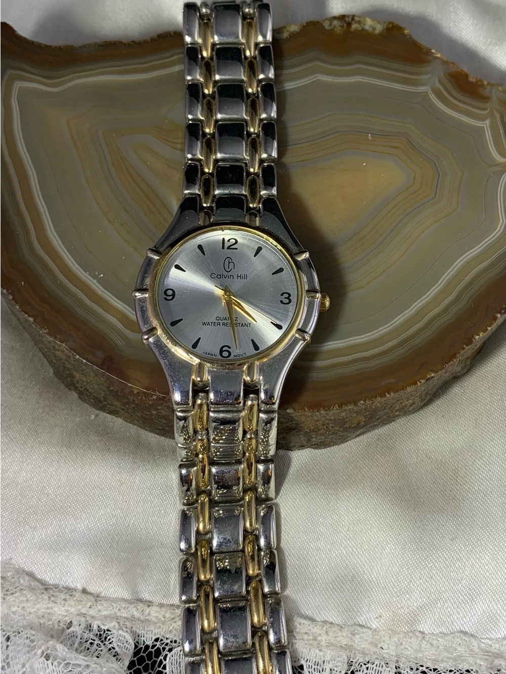 Calvin Hill Two-Tone Silver and Gold Men’s Bracelet Watch